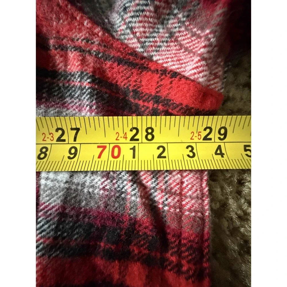 New Legendary Whitetails Buck Camp Flannel Shirt Red Black Plaid 3XL NWT JBHS